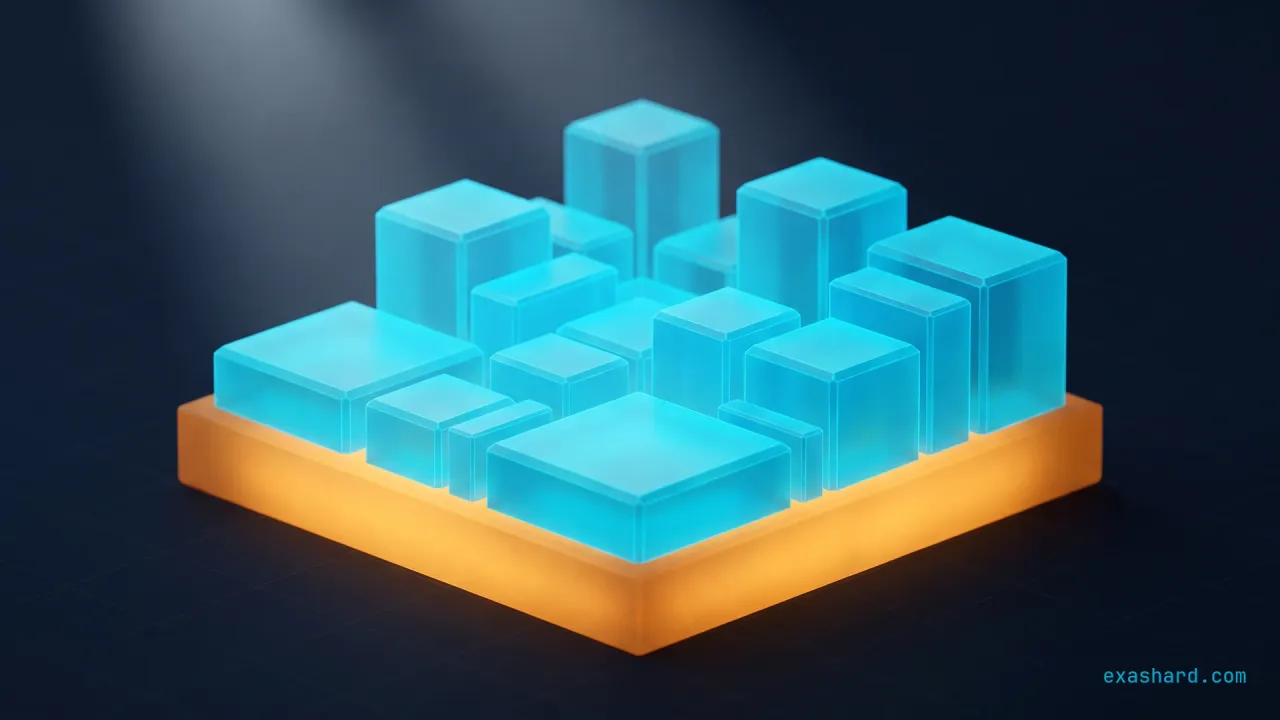 Platform service design, shown as an amber foundational platform layer supporting cyan service blocks above